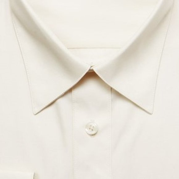 6X Marquis Signature Ecru Long Sleeve Dress Shirt 6XL 24 36/37 - Picture 3 of 6